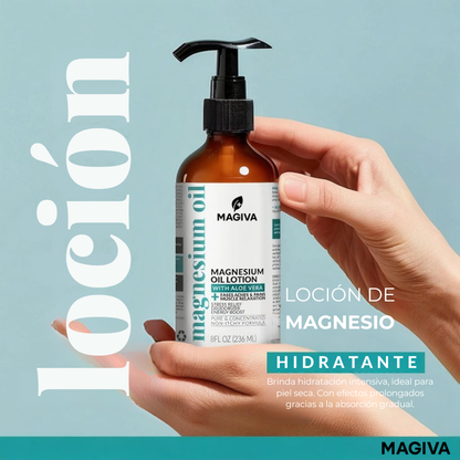 Magiva Magnesio Puro – Spray + Loción con Aloe Vera